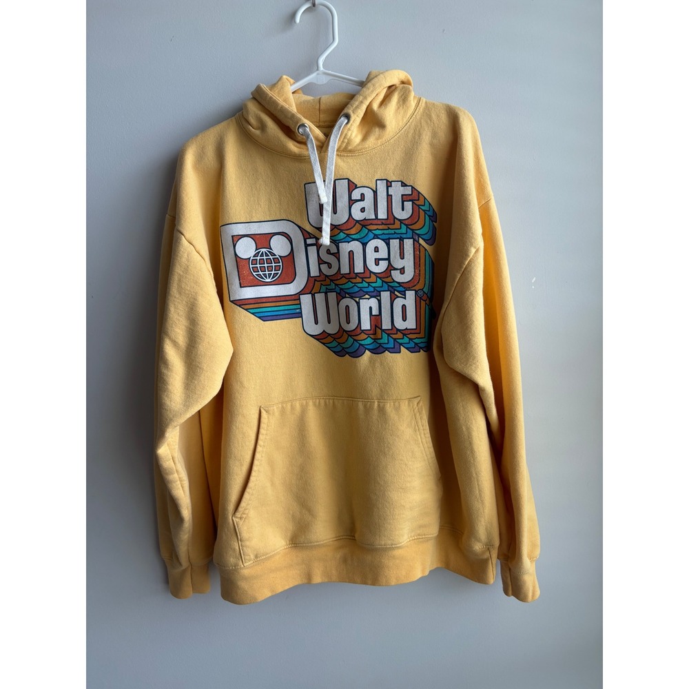 Disney Yellow Walt Disney World Hoodie Unisex L